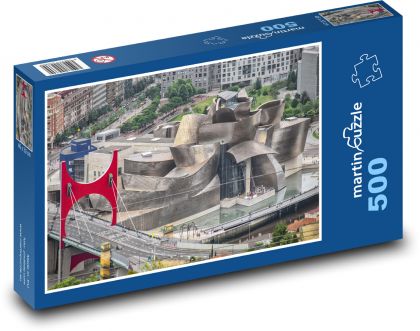 Guggenheim Museum - Bilbao, Spain - Puzzle of 500 pieces, size 46x30 cm 