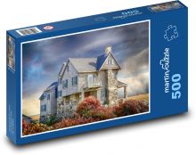 Kamenný dom - búrka, mraky Puzzle 500 dielikov - 46 x 30 cm 