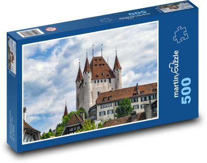 Castle - old building, Switzerland - Puzzle of 500 pieces, size 46x30 cm 