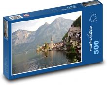 Hallstatt - Österreich, Kleinstadt Puzzle 500 Teile - 46 x 30 cm