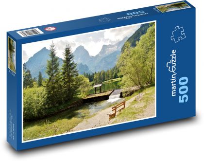 Alpy - národní park - Puzzle 500 dílků, rozměr 46x30 cm