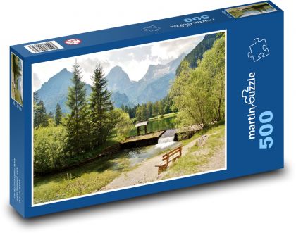 Alpy - národní park - Puzzle 500 dílků, rozměr 46x30 cm