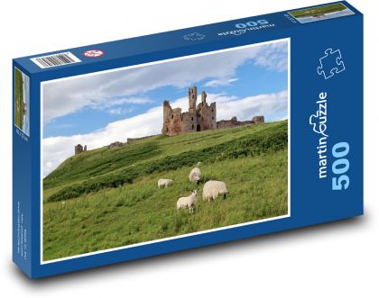Hrad Dunstanburgh  - Puzzle 500 dílků, rozměr 46x30 cm