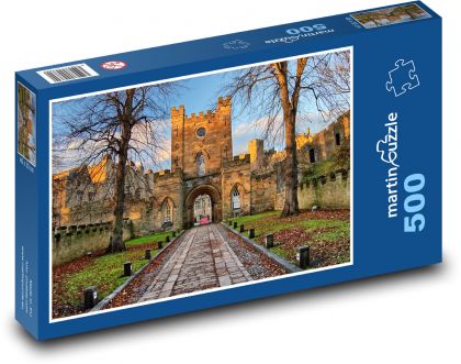 Anglie - hrad Durham  - Puzzle 500 dílků, rozměr 46x30 cm