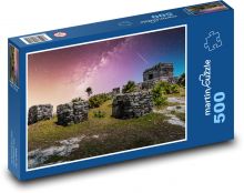 Mayský Chrám - hvězdná obloha Puzzle 500 - 46x30 cm