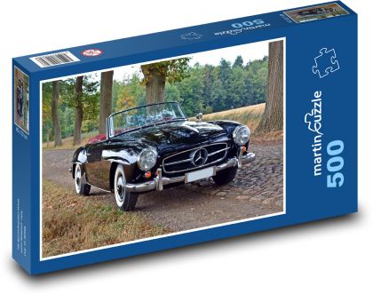 Car - veteran, Mercedes 300 Sl - Puzzle of 500 pieces, size 46x30 cm 