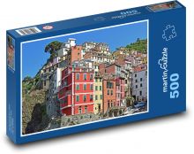 Itálie - barevné domy Puzzle 500 - 46x30 cm