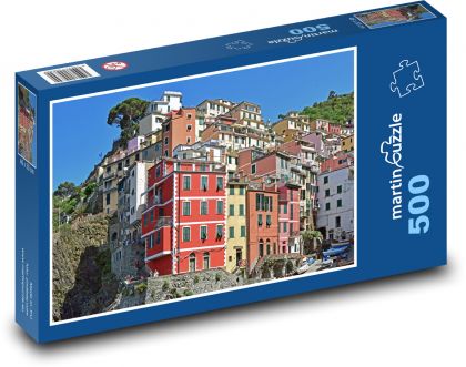 Taliansko - farebné domy - Puzzle 500 dielikov, rozmer 46x30 cm 
