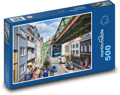 Wuppertal - Visutá dráha - Puzzle 500 dílků, rozměr 46x30 cm