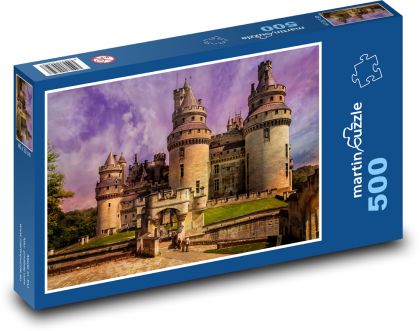 Francie - Hrad Pierrefonds - Puzzle 500 dílků, rozměr 46x30 cm