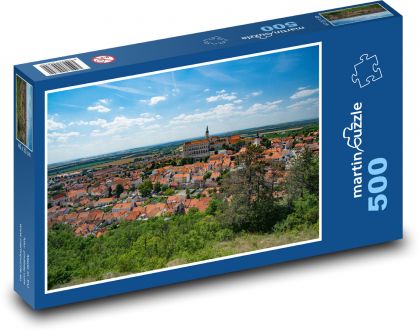 Mikulov - hrad, Česká republika - Puzzle 500 dílků, rozměr 46x30 cm