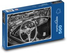 Retro-Auto - MG, Lenkrad Puzzle 500 Teile - 46 x 30 cm