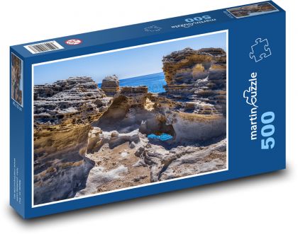 Rocks - erosion, sea - Puzzle of 500 pieces, size 46x30 cm 