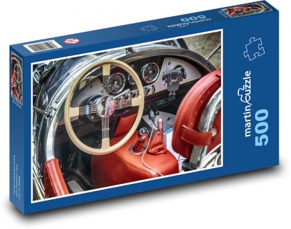 Luxusné auto - volant, vozidlo - Puzzle 500 dielikov, rozmer 46x30 cm 