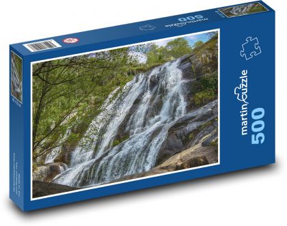 Vodopád - Španělsko, příroda - Puzzle 500 dílků, rozměr 46x30 cm