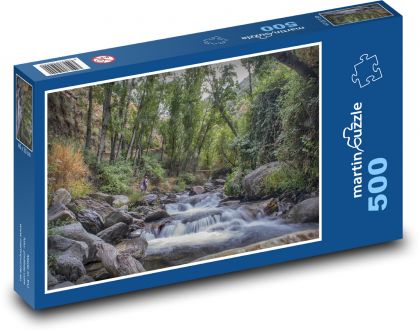 Waterfalls - nature, river - Puzzle of 500 pieces, size 46x30 cm 