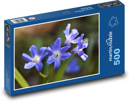 Ladoňka - scilla, flower - Puzzle of 500 pieces, size 46x30 cm 