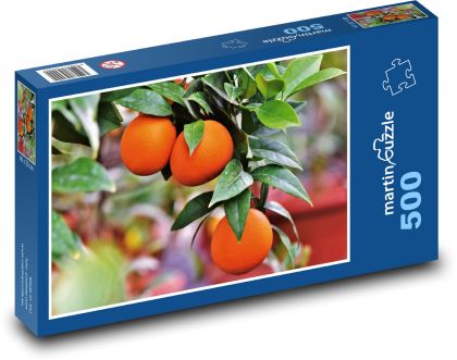 Oranges - citrus fruit, tree - Puzzle of 500 pieces, size 46x30 cm 