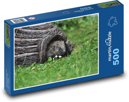 Hedgehog - spikes, animal - Puzzle of 500 pieces, size 46x30 cm 