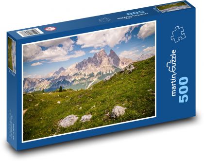 Itálie - hory, příroda - Puzzle 500 dílků, rozměr 46x30 cm