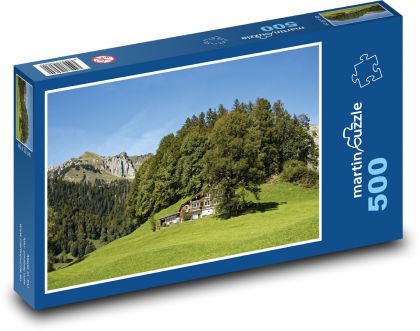 Switzerland - Alps, landscape, nature - Puzzle of 500 pieces, size 46x30 cm 