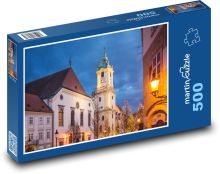 Nacht Bratislava - Slowakei, Stadt Puzzle 500 Teile - 46 x 30 cm
