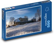 Zamek Piberstein - Austria, twierdza Puzzle 500 elementów - 46x30 cm