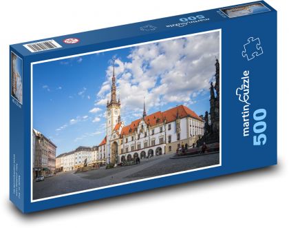 Olomouc - Česká republika, domy - Puzzle 500 dílků, rozměr 46x30 cm