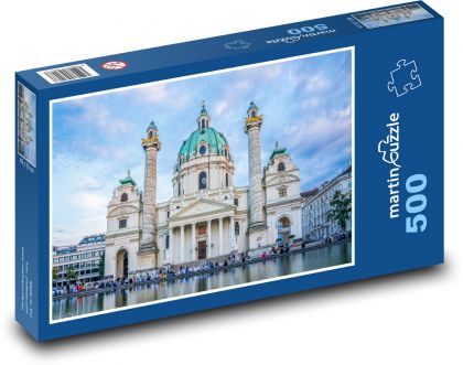 Vídeň - Rakousko, katedrála - Puzzle 500 dílků, rozměr 46x30 cm