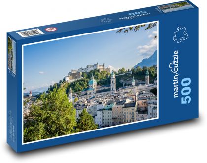 Salzburg - Rakousko, město - Puzzle 500 dílků, rozměr 46x30 cm
