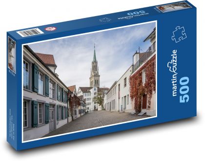Švýcarsko - Evropa, ulice - puzzle 500 dílků