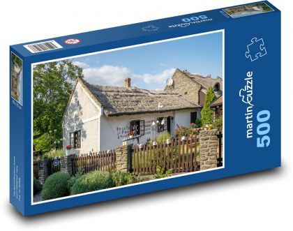 Canopy roof - Hungary, house - Puzzle of 500 pieces, size 46x30 cm 