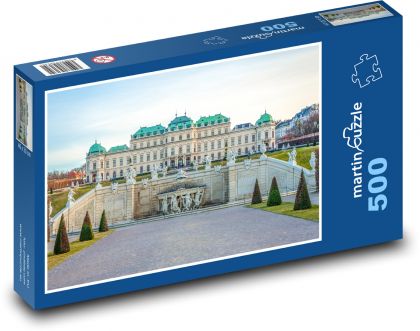 Palác Belveder - Rakousko, Vídeň - Puzzle 500 dílků, rozměr 46x30 cm