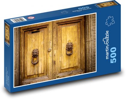 Doors - entrance, gate - Puzzle of 500 pieces, size 46x30 cm 