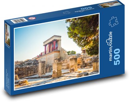 Kréta - ruiny chrámu, Řecko - Puzzle 500 dílků, rozměr 46x30 cm