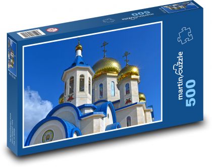 Zvonice - kopule, církev  - puzzle 500 dílků