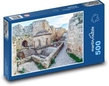 Zamek - mury, twierdza Puzzle 500 elementów - 46x30 cm
