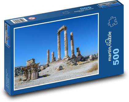 Świątynia Herkulesa - miejsce historyczne, filary - Puzzle 500 elementów, rozmiar 46x30 cm
