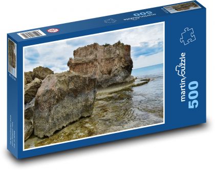 Skála - krajina, moře - puzzle 500 dílků
