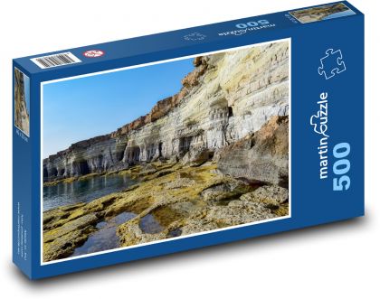Skalní útvary - jeskyně, moře - Puzzle 500 dílků, rozměr 46x30 cm