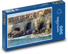 Felsen im Meer - Höhle, Erosion Puzzle 500 Teile - 46 x 30 cm