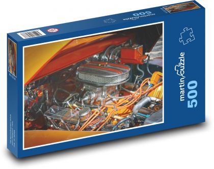 Engine in the car - vehicle, car - Puzzle of 500 pieces, size 46x30 cm 