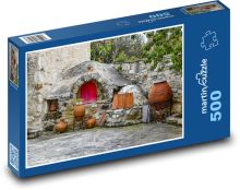 Tradičná pec - vidiek, kameň Puzzle 500 dielikov - 46 x 30 cm