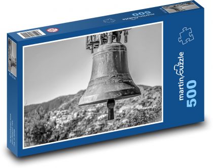 Zvon - kostol, mosadz - Puzzle 500 dielikov, rozmer 46x30 cm 