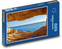 Jeskyně u moře - příroda, oceán Puzzle 500 - 46x30 cm