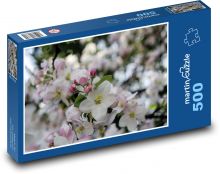 Pink flower - flowers, spring Puzzle of 500 pieces - 46 x 30 cm 