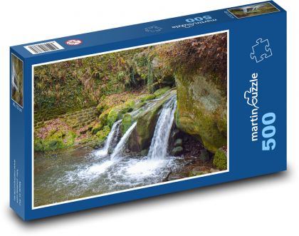 Vodopád - príroda, rieka - Puzzle 500 dielikov, rozmer 46x30 cm 