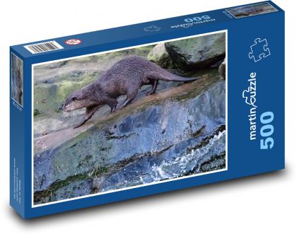 Vydra - voda, zvíře - puzzle 500 dílků