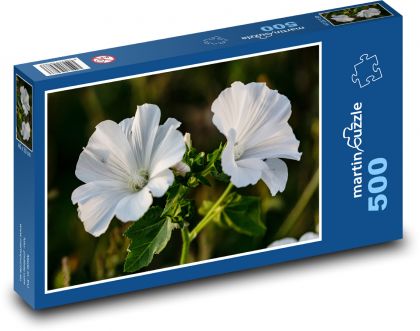 Blütenblätter - weiße Blüten, Pflanze - Puzzle - 500 Teile