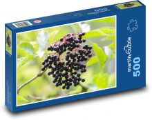 Bez czarny - owoce, jagody Puzzle 500 elementów - 46x30 cm